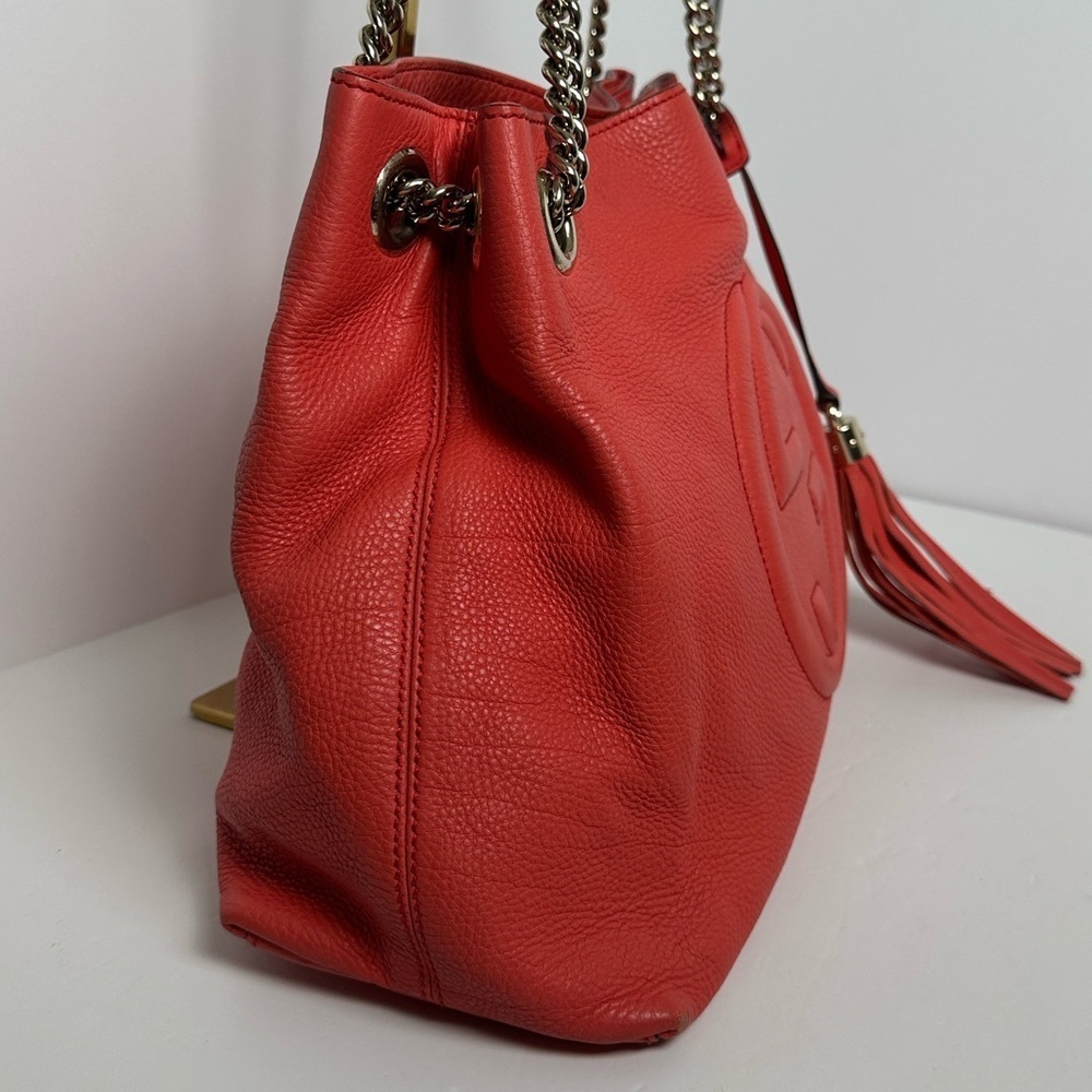 💯Authentic Gucci Soho Hobo Leather Chain Shoulder Bag🍀 - Picture 8 of 13